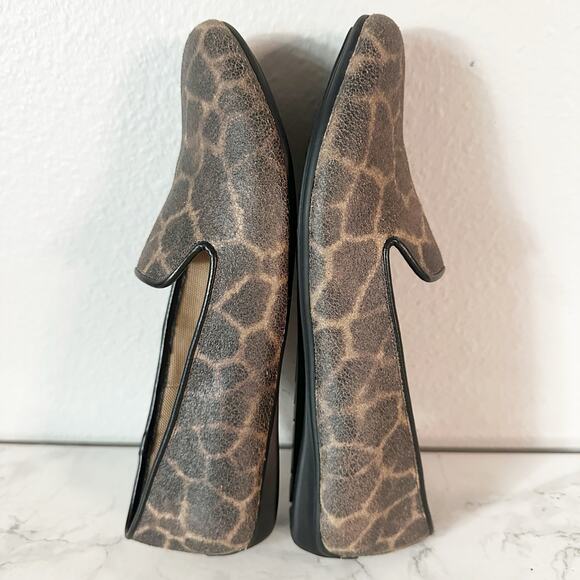 Harmony 783 Brown Giraffe Slip On Grounding Loafers Women's Size 9.5 - Picture 7 of 10